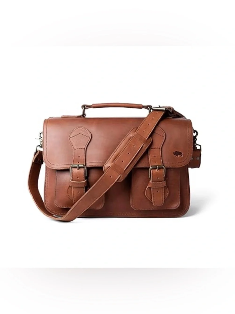 Buffalo Jackson Full Grain Cow Leather Briefcase for Men | Denver